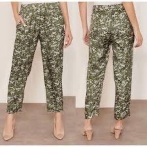 J.Crew Silk Pull On Jungle Cat Pants